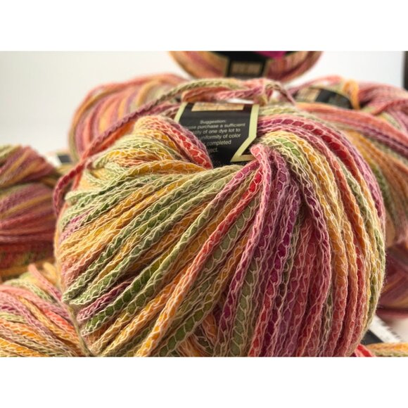 LOT OF 10 SKEINS: Sensations Bellezza Collection SMANIA. Color; Smania Tropical - Picture 3 of 4